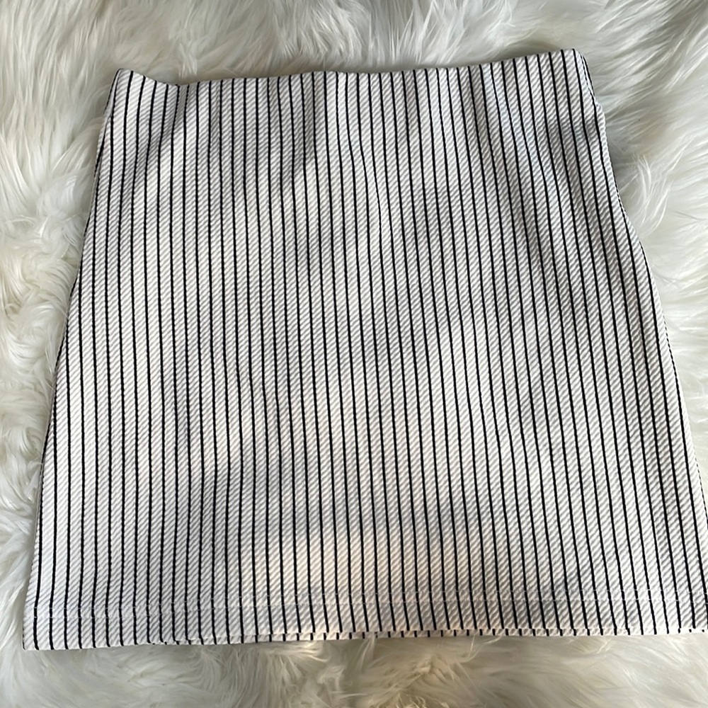 Pinstripe miniskirt